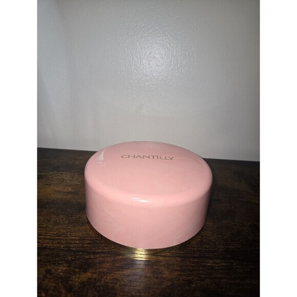 Vintage Chantilly Dusting Powder Box  Solid‎ Pink Plastic Case Empty - Picture 6 of 9